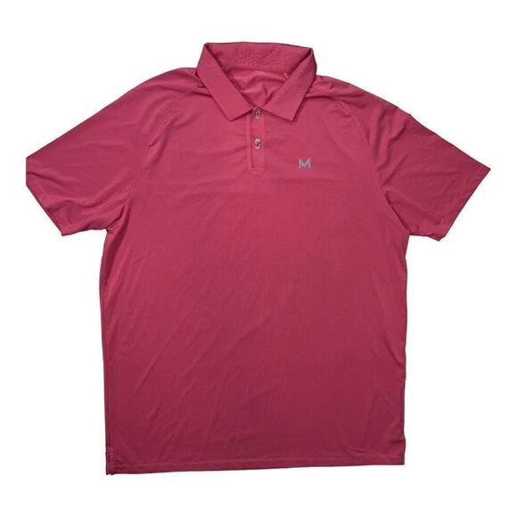 Maelreg, Men's, Golf Polo Shirt, Classic Fit, XL, Cranberry, Moisture-Wicking - Picture 1 of 2